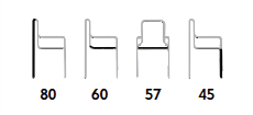 Fotelj GS 912 dimenzije