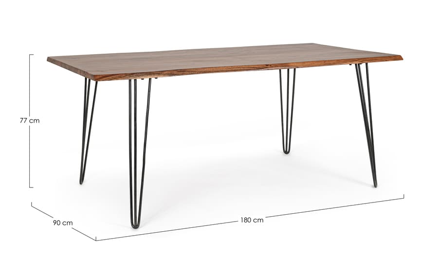 Jedilna miza BARROW 180x90-0746751-QU1-dimenzije